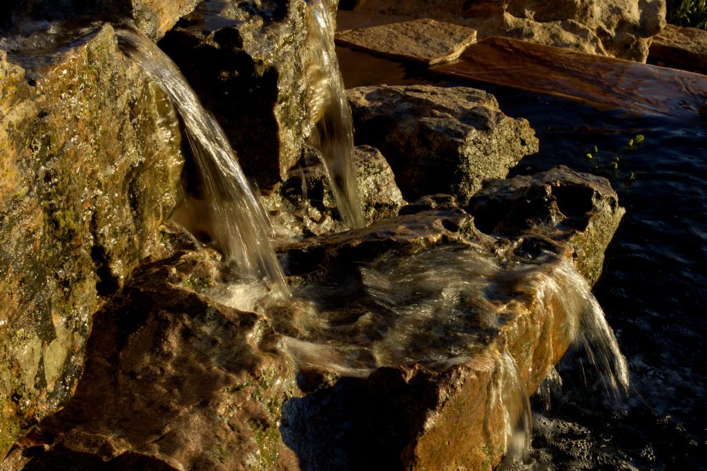 Water fountain on beautiful properties