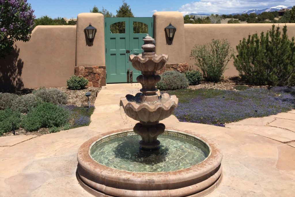 Water fountain on beautiful properties