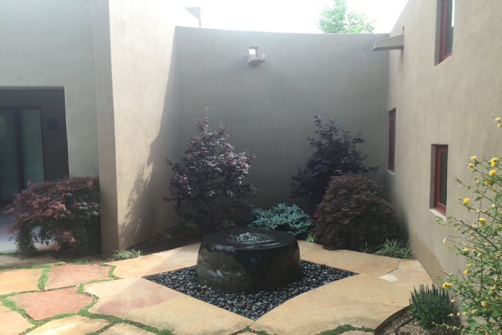 Water fountain on beautiful properties