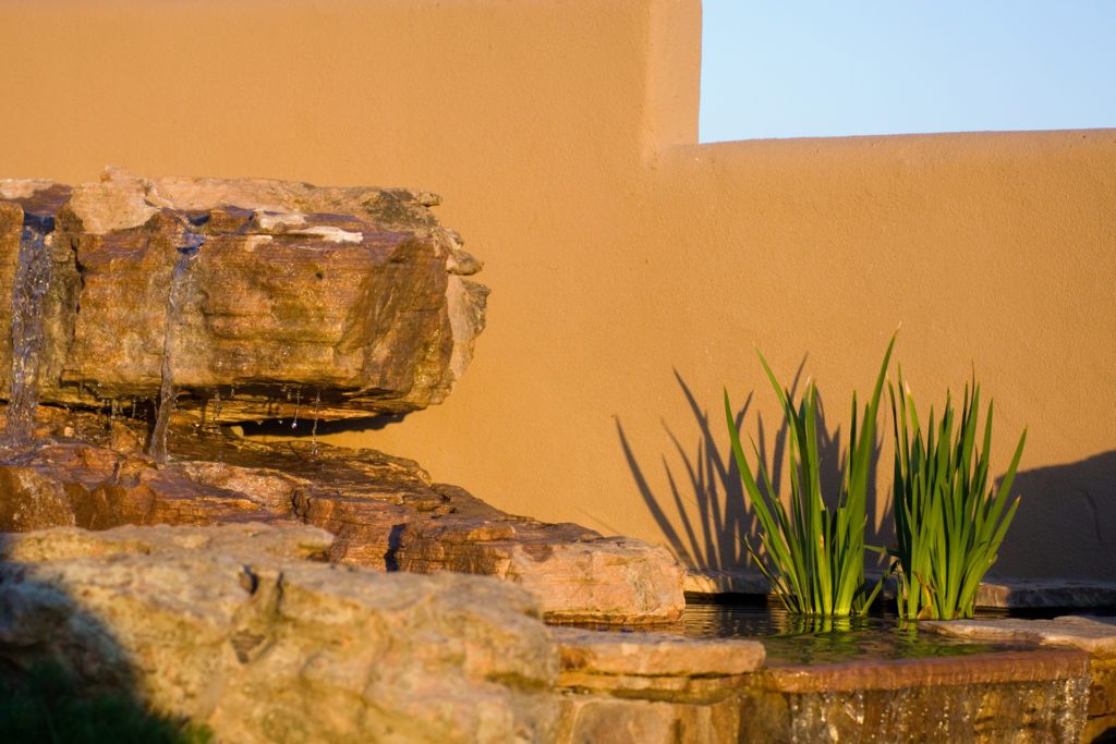 Water fountain on beautiful properties